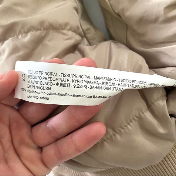 Tan Crop Puffer Vest - Picture 4 of 5